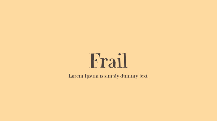 Frail Font Family
