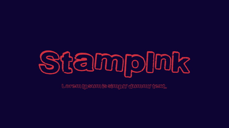 StampInk Font