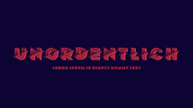 Unordentlich Font Family