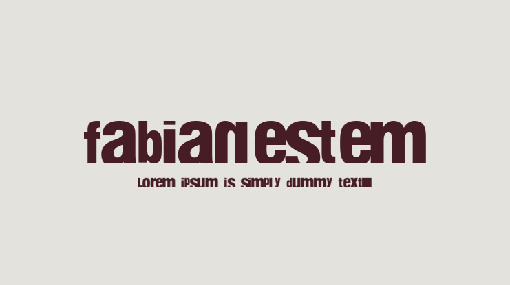 fabianestem Font