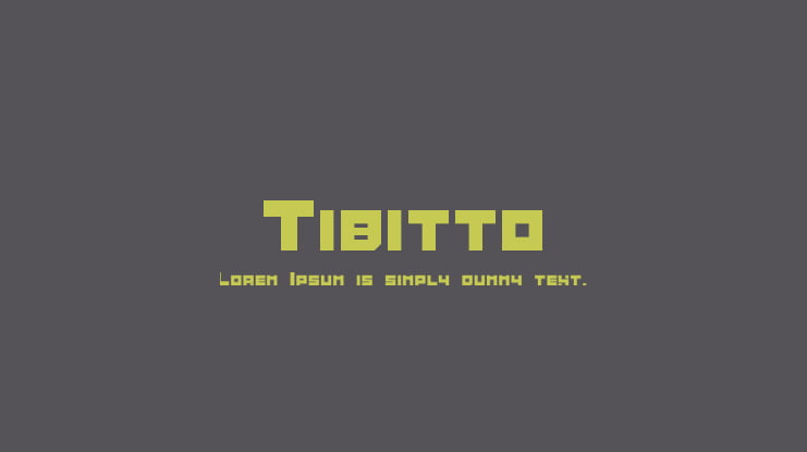 Tibitto Font