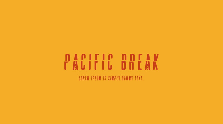 pacific break Font