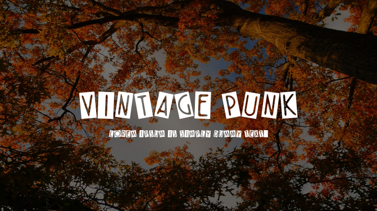 VINTAGE PUNK Font