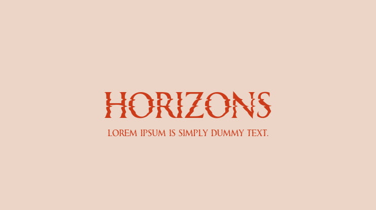 Horizons Font