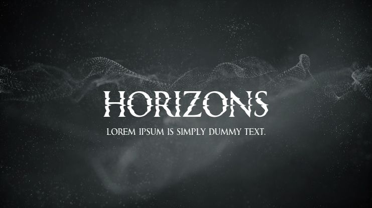 Horizons Font