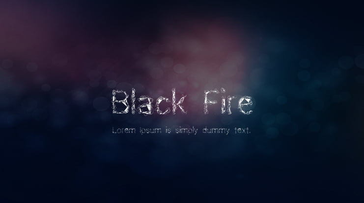 Black Fire Font
