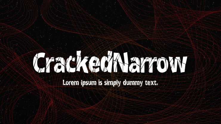 CrackedNarrow Font Family