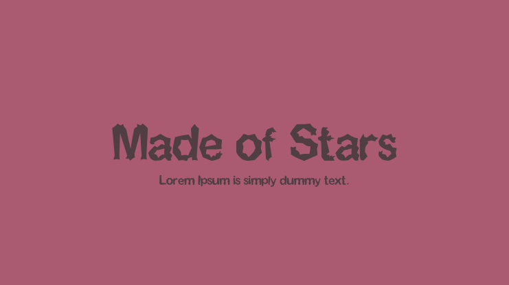 Made of Stars Font