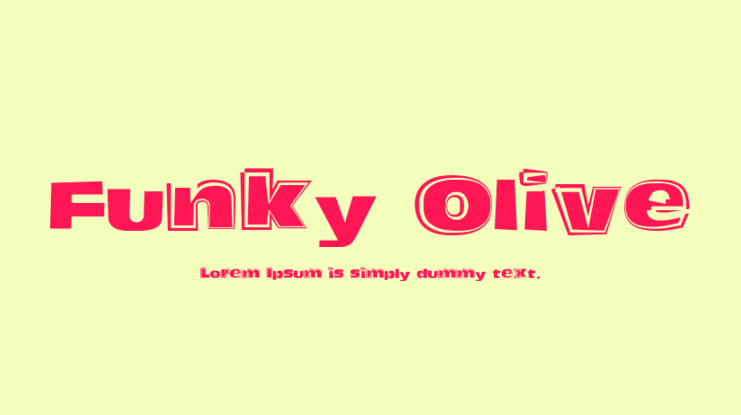Funky Olive Font
