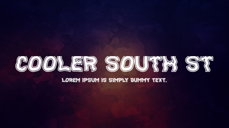 Cooler South St Font