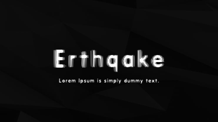 Erthqake Font