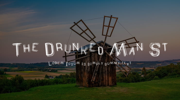 The Drunked Man St Font