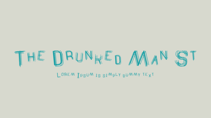 The Drunked Man St Font