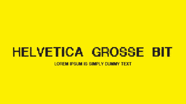 Helvetica-grosse-bit Font
