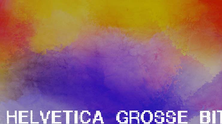 Helvetica-grosse-bit Font