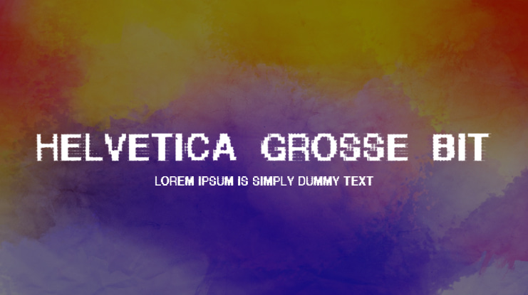 Helvetica-grosse-bit Font