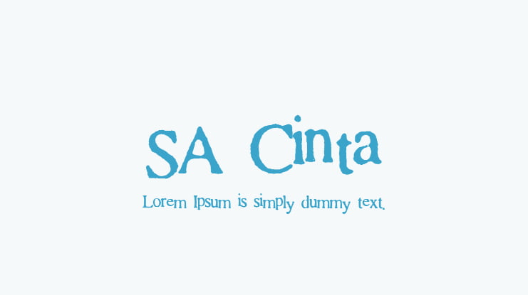 SA Cinta Font