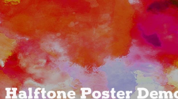Halftone Poster Demo Font
