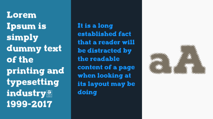 Halftone Poster Demo Font