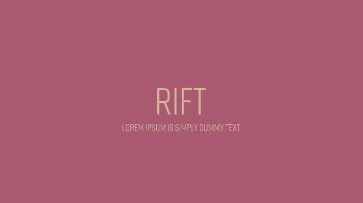 Rift Font Family