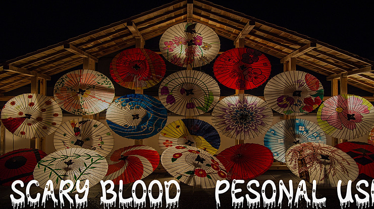 Scary Blood - Pesonal Use Font
