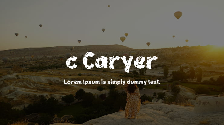 c Caryer Font