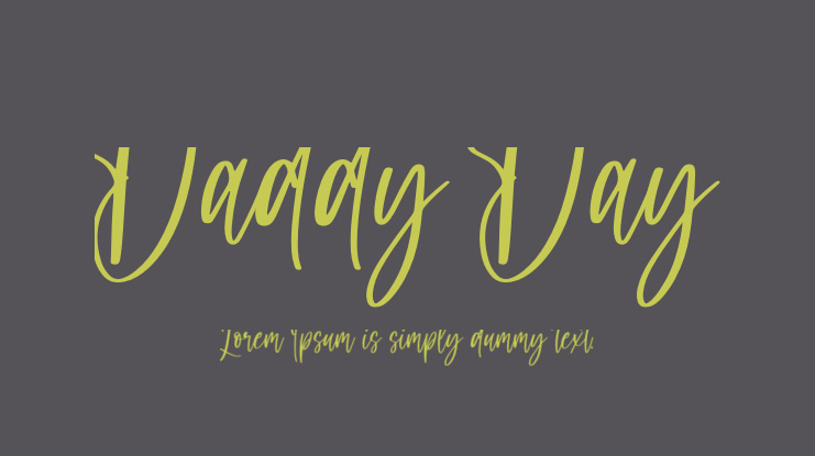 Daddy Day Font