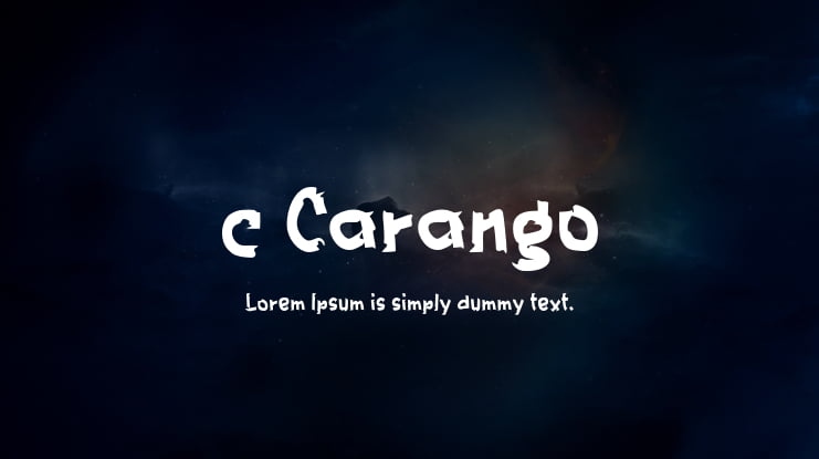 c Carango Font