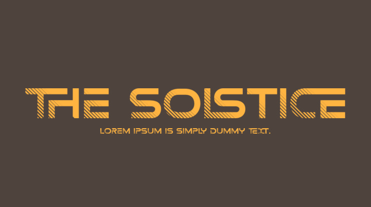 THE SOLSTICE Font