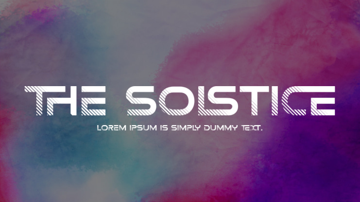 THE SOLSTICE Font