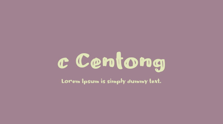 c Centong Font