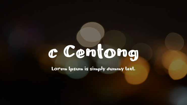 c Centong Font