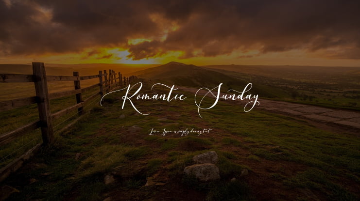 Romantic Sunday Font