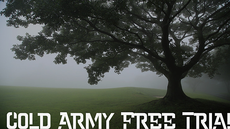 Cold Army Free Trial Font