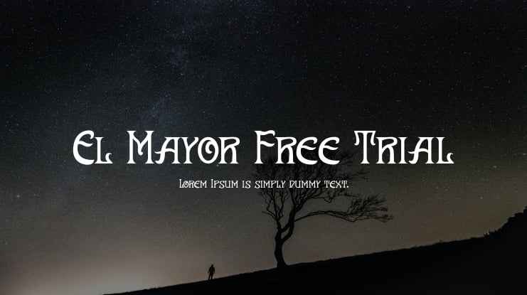 El Mayor Free Trial Font