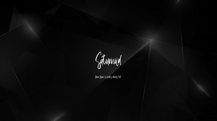 Saturniid Font