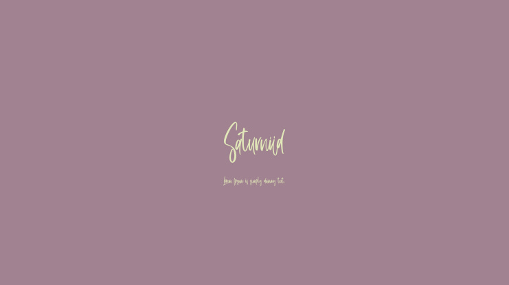 Saturniid Font