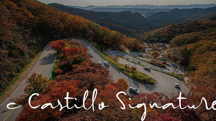 c Castillo Signature Font Family