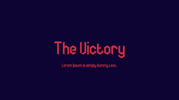 The Victory Font