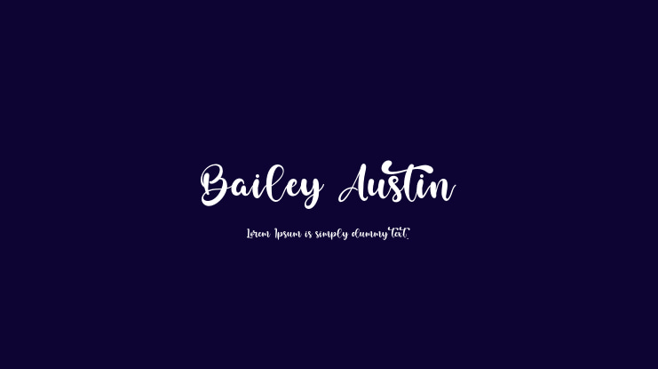 Bailey Austin Font