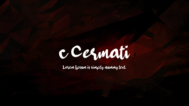 c Cermati Font