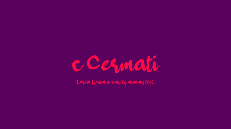 c Cermati Font