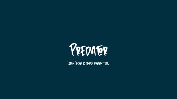 Predator Font