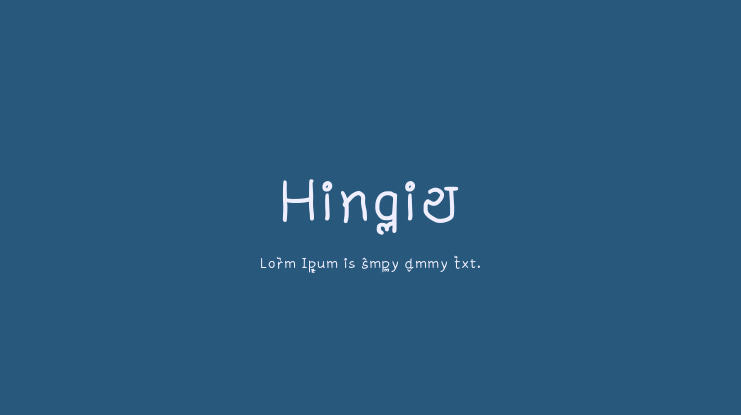 Hinglish Font Family
