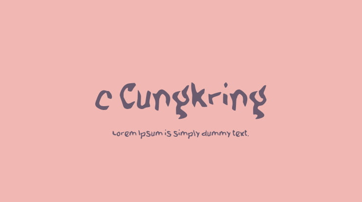 c Cungkring Font
