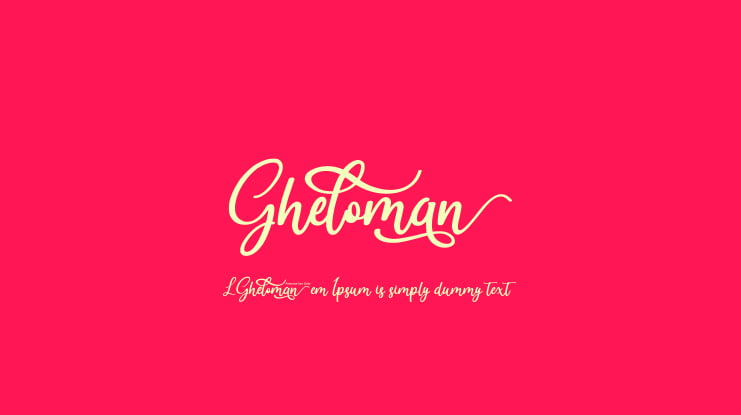 Gheloman Font