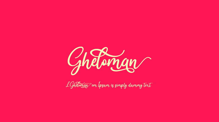 Gheloman Font