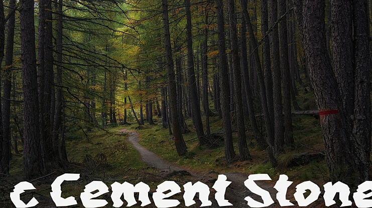 c Cement Stone Font