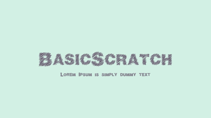 BasicScratch Font