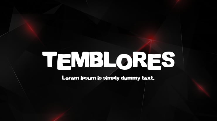 TEMBLORES Font